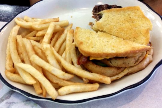 Sourdough Bacon Avocado Cheeseburger